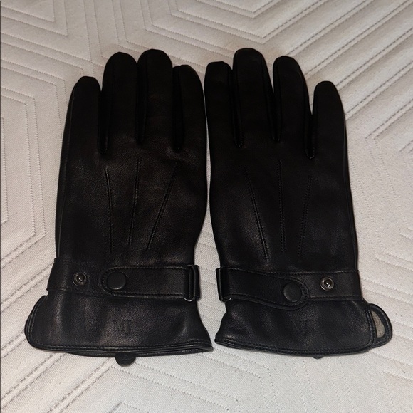 ROYCE Touchscreen Leather Mens Gloves with 100% Cashmere Lining. Size L. - Picture 3 of 9